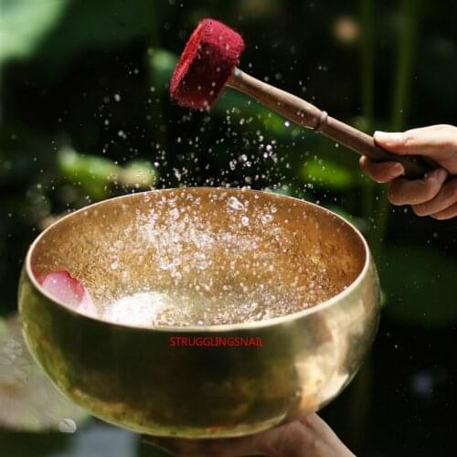Tibetan Professional Seven Chakras Singing Bowls Set Audio Healing Therapy Yoga Meditation Buddhism Decoration Decorative Bowl