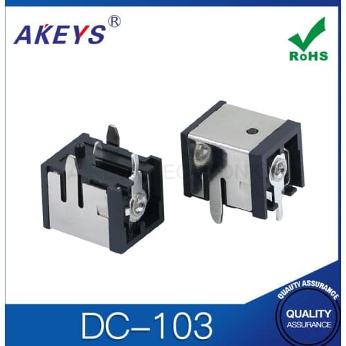 30PCS DC-103 diameter 4.3*1.65mm DC Power Jack 5pins laptop audio jack without fixed feet