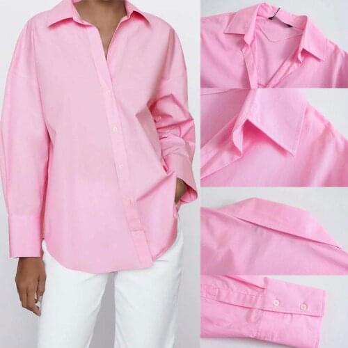 Top Woman Yellow Button Up Shirt Women Long Sleeve Female XS-L Office Hem Asymmetric Casual Shirt Blouse Spring 2021 P B7G5