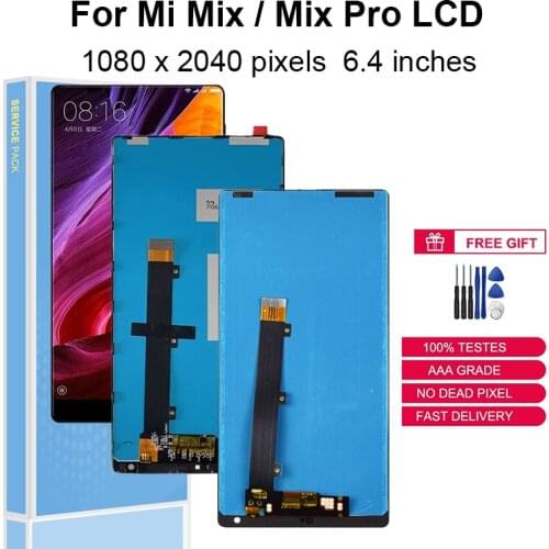 6.4" For Xiaomi Mi Mix LCD Display Touch Screen Digitizer Assembly For Mi Mix Pro 18k Version Replacement Parts With Frame