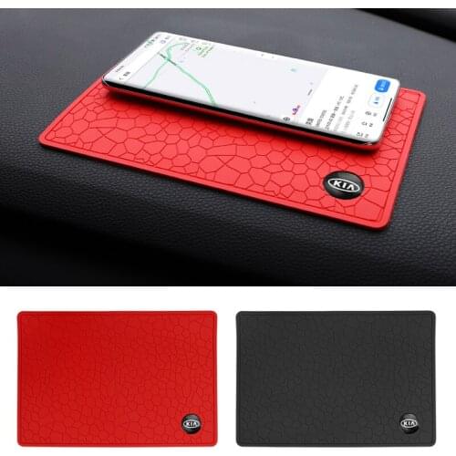 1Pcs For Kia K1 K2 K3 K4 K5 K6 K9 Soul Picanto Rio Sportage Ceed Forte Optima Sorento PVC Car Anti-Slip Mat Silicone Slide Proof