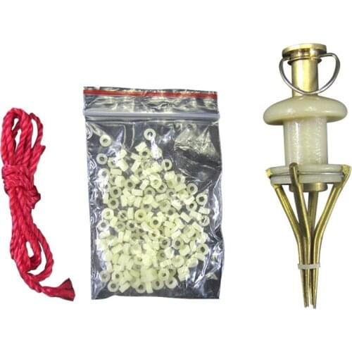 1Pcs Copper Parts Bloodworm Lure Granule Angleworm Clip Carp Fishing Bander Pellet Plier Load Tool Worm Lobworm Maggots Outdoor