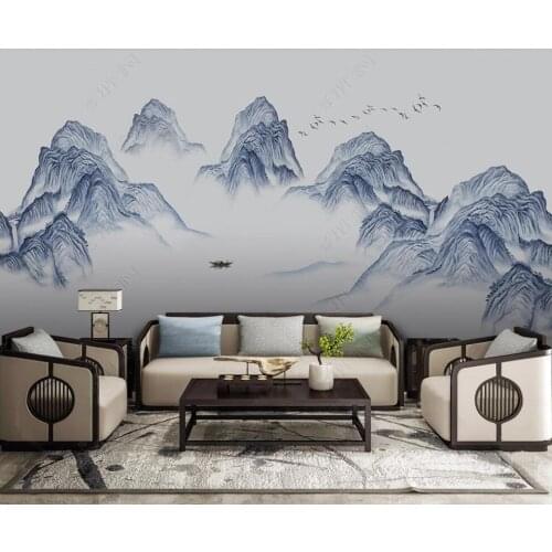 3d wallpaper custom mural photo Modern Chinese ink and wash artistic conception landscape wall murals wall paper for walls 3 d