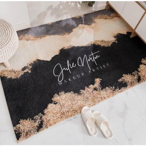 Abstract Printed Plaid Front Door Rug Outdoor Mud Shoes Scraper Welcome Mat Entrance Doormat Outside Patio Entry Way Carpet