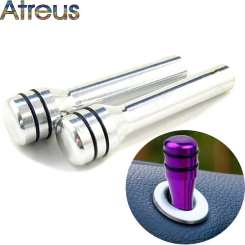 Atreus 2X 48mm Car Door Pin Lock Knob Lift Covers For Volkswagen VW Polo Passat B6 B7 B8 Golf 4 5 6 7 Touareg Bora Tiguan 2017