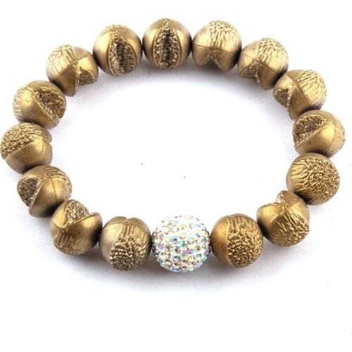 Free Shipping Beautiful Energy Bracelets Fashion Opening Stones AB Handmake Paved Ball Bracelet