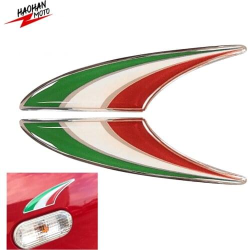 For Vespa GTS GTV Ducati Aprilia Decals Car Stickers 3D Italy Flag Sticker Italia Decal