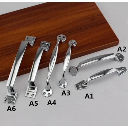 160mm 5" 110mm modern fashion unfold install wooden door handles silver chrome dresser kitchen cabinet wardrobe door handle pull