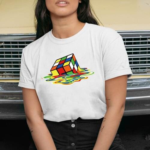 Hillbilly Rubiks Cube Graphic Tees&tops Camisetas Mujer Manga Corta Casual Women Big Bang Theory Tee Streetwear Cotton T Shirts