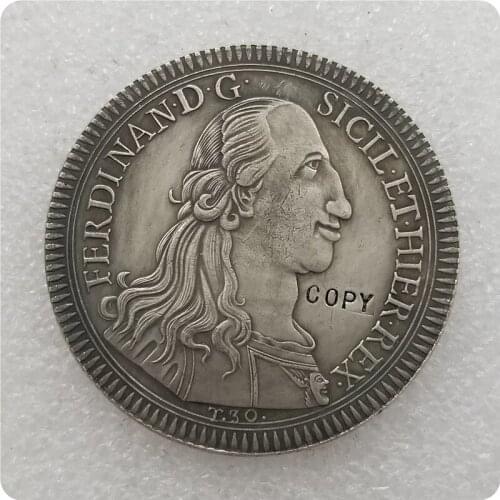Italian states 1793 1 Oncia, 30 Tari - Ferdinando I COPY commemorative coins-replica coins medal coins collectibles