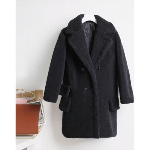 Candy Color Long Teddy Coat Women Jacket 2021 New Fashion Winter Thick Warm Padded OvercoatOversized Ladies Lambswool Fur Coats