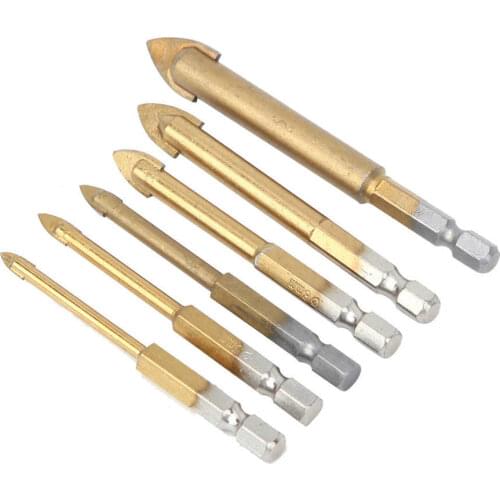 4-12mm Hex Shank Ceramic Tile Marble Drill Bit Spear