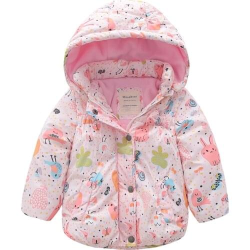 New boys and girls winter plus velvet quilted thick padded coat jacket outdoor wind and rain jacket with detachable cap