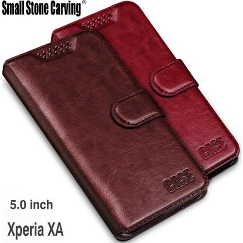 For Sony Xperia XA Case Magnetic Silicone Wallet Flip Leather case for Sony Xperia XA F3111 F3112 F3113 F3115 phone case cover