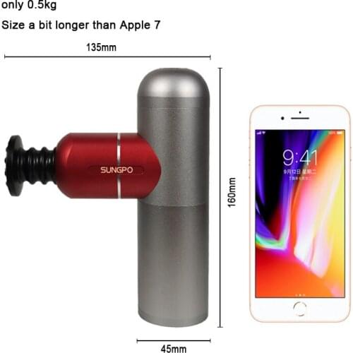 Mini massage gun deep tissue massager muscle relief the pain sport relax massage gun charging blow portable handheld Vibrator