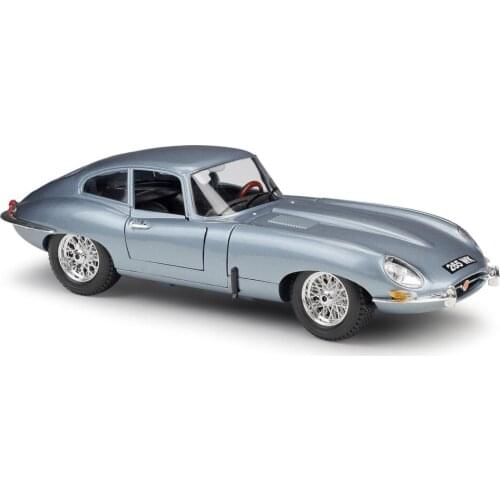 Bburago Diecast 1:18 E-Type Coupe Green Black Sport Car High Simulation Vehicle Alloy Model Car