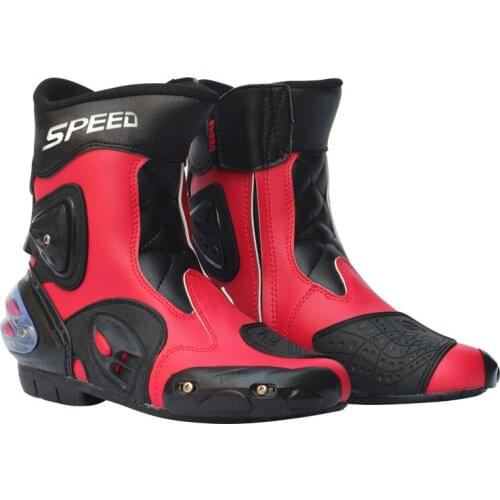 PRO-BIKER Winter Motorcycle Boots Motos Protective Gear Botas Moto Shoes Motorbike Racing Motocross Boots RED Bota Motociclista