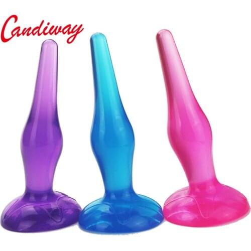 Soft Jelly Sex Toys Passionate Anal Toys NEW Butt Plug Adult Sex Products FOR WOMEN ANUS BACKDOOR TOYS Sucker bottom