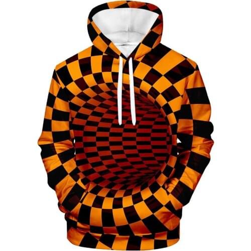 New Casual Trend Creative Mens and Womens Same 3D Hooded