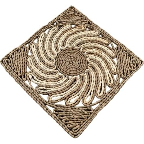 Pucao carpet pastoral straw mat tatami yoga bay window meditation meditation mat Banana rug