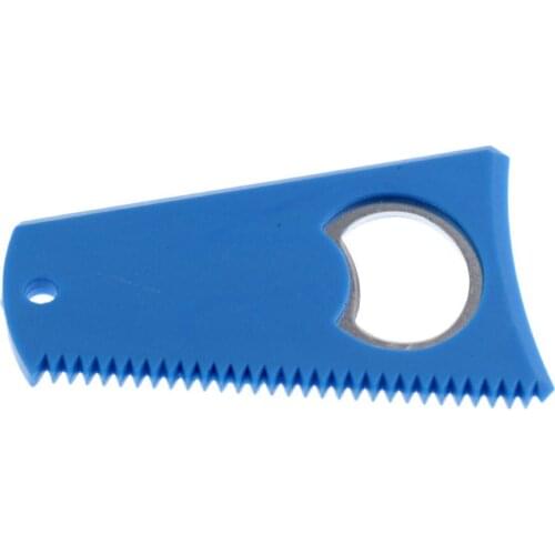 2 PCS 3.15' x 2' Plastic Surfing Surfboard SUP Kite Wake Board Care Wax Comb Wax Scraper Remover with Bottle Opener Lanyard Hole