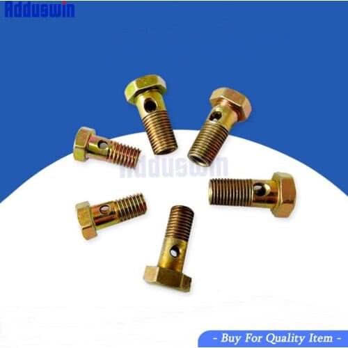 10PCS M6 M8 M10 M12 M14 m16 m18 hollow screw Diesel engine oil recyle return tubing hinge hydraulic oil bolt Screw