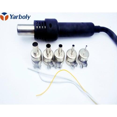 Hot air gun handle Desoldering Gun + 5 pcs 850 Nozzles for Rework Soldering Station 850 Free Shipping