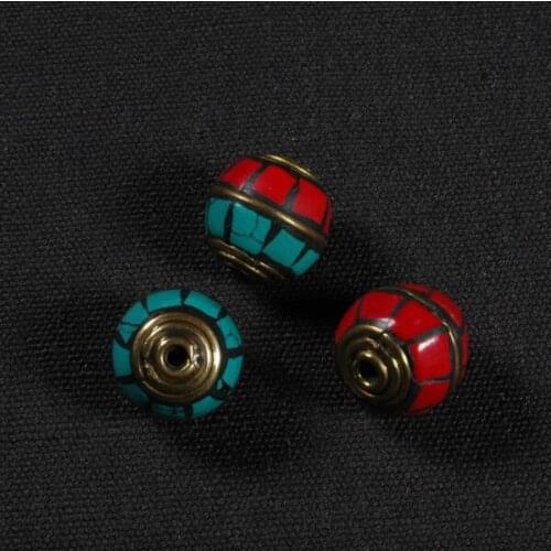 Handmade Nepalese Brass Beads DIY Jewelry Beads