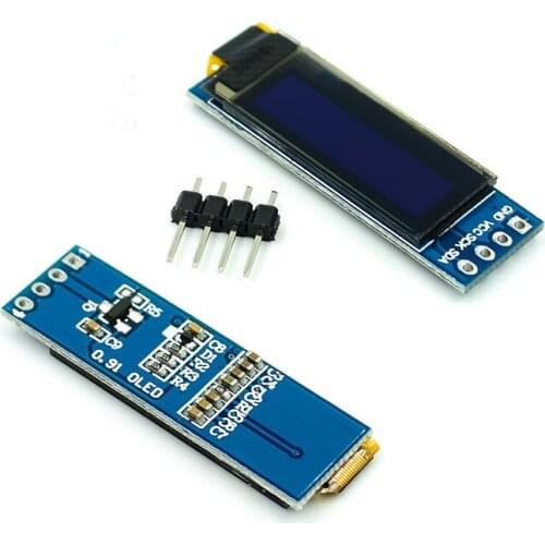0.91 inch OLED module LED Display 0.91" 128X32 white/blue OLED LCD Modules IIC compatible 3.3v-5V Communicate for ardunio
