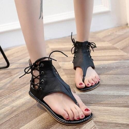 New Retro Womens Sandals 2021 Fashion Gladiator Ladies Flip Flops Retro Boots Casual Tassels Roman Fashion Summer Womens Shoes