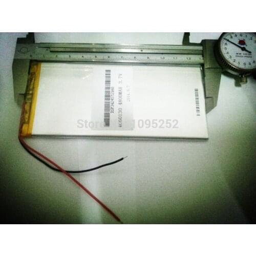 1PCS 3.7 V lithium polymer battery 4060130 tablet battery 4800 mah mobile power