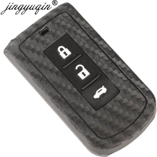 10pcs Car Key Case set fob for MITSUBISHI Outlander Lancer EX ASX Colt Grandis Pajero Sport Remote key Fiber Silicone Cover