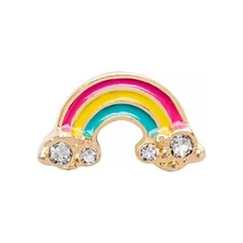 10pcs Rainbow Charm floating charms for Living glass locket