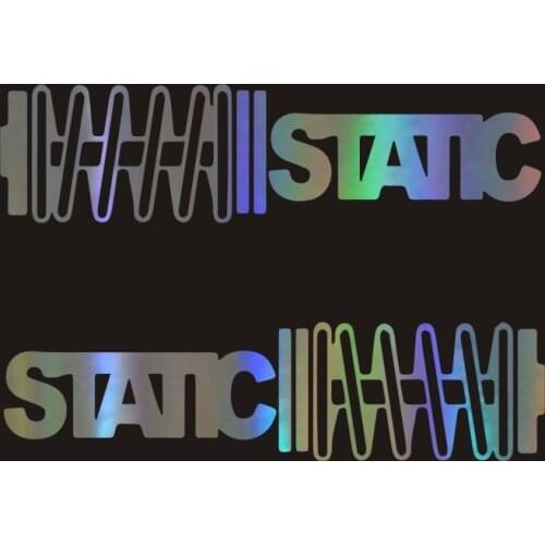 14.8X3.7CM STATIC Coilovers Slammed Car Body Stickers and Decals Car Styling Decoration Door Window Vinyl Stickers