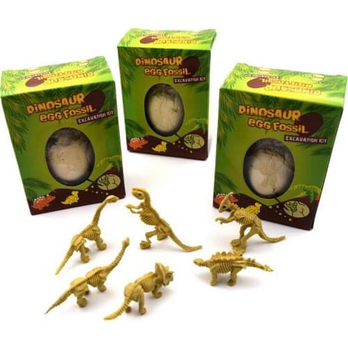 2PCS Dinosaur Eggs Dig Kit Science STEM Toys for Children Archeological Excavation Toys DIY Toys for Kids Birthday Gifts WJ02