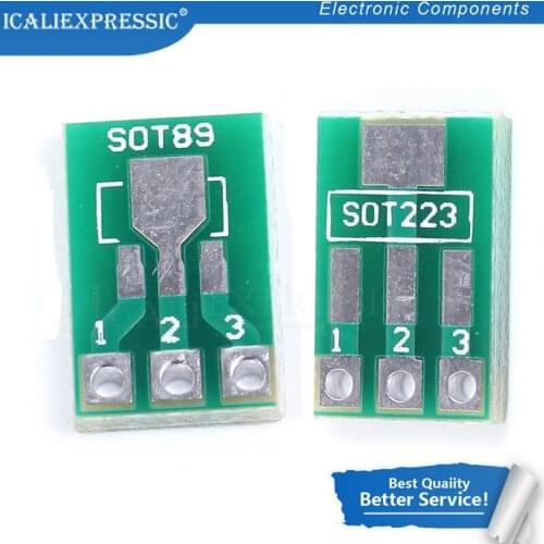20PCS SOT89 SOT-89 SOT-223 SOT223 to DIP PCB Transfer Board DIP Pin Board Pitch Adapter keysets