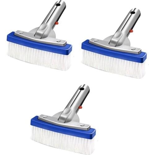 3 Pcs 5.5 Inch Cleaning Brush With Handle For Swimming Pool Bathtub And Aquarium Cleaning Brush For Wall Tile Floor