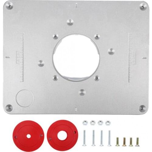 300mm x 235mm x 9.5mm DIY Router Table Insert Plate and Insert ring Woodworking DIY tools