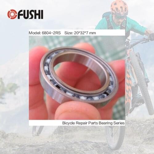 6804-2RS Bearing 20*32*7 mm ( 1 PC ) ABEC-3 6804 RS Bicycle Hub Front Rear Hubs Wheel 20 32 7 Balls Bearings