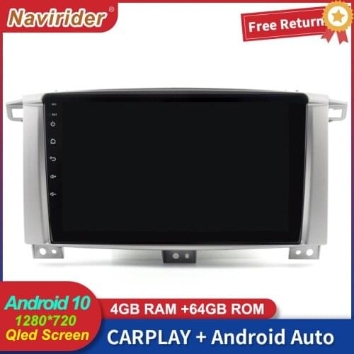 2Din Car Stereo with Screen Android 10 Multimedia For TOYOTA LANDCRUISER 100 GX 2005 GPS Car Radio Carplay Head Unit