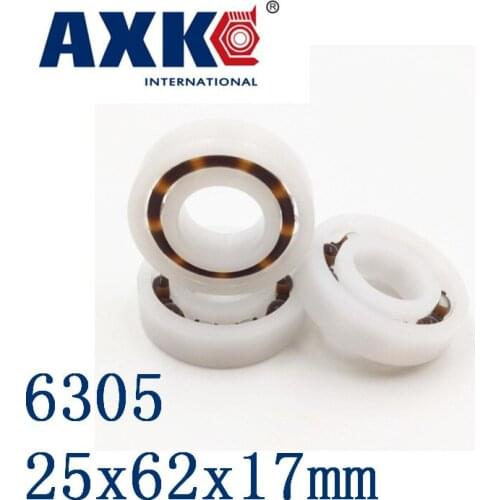 Axk 6305 Pom (10pcs) Plastic Ball Bearings 25x62x17mm Glass Balls 25mm/62mm/17mm