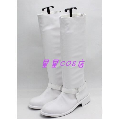 Persona 5 Kitagawa Yuusuke White Halloween Cosplay Shoes Boots X002