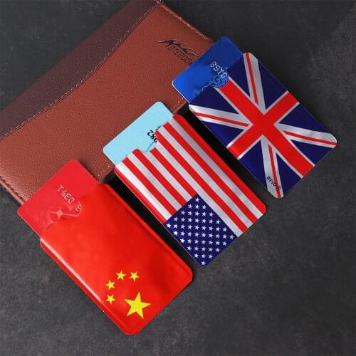10pcs ID Bank Card Case Anti Rfid Wallet RFID Blocking Card Holder Protect Case Cover Credit Cards Protection Accessories