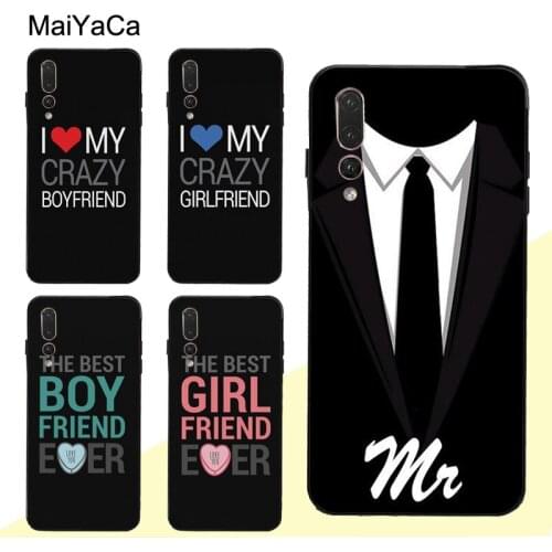 MaiYaCa Wedding Dress Lover Mr Mrs Case For Huawei P30 Pro P40 P10 P20 Lite Mate 20 30 10 Lite P Smart 2019 Z