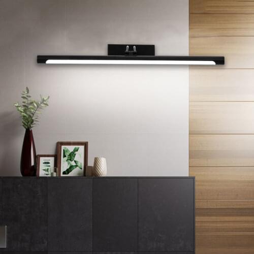 DONWEI Led Wall Lamp 40CM8W/50CM12W Mirror Front Light Waterproof Stainless Steel Bathroom Vanity Lights Toilet Makeup Lamps