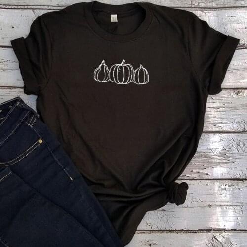 Pumpkin Tshirt 2020 Halloween Gourd Tee Women Oversized Tee Vintage Kawaii Clothes Letter Women Sexy Tops Aesthetic