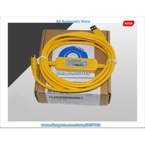 FX-USB-AW FX3U Series Programming Cable Yellow Support WIN8