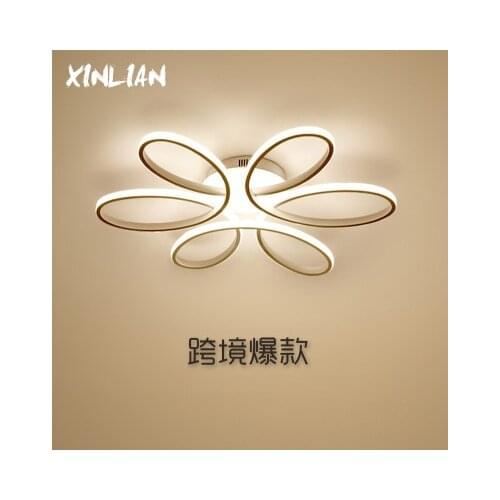 Art Aluminum Restaurant Room Lamp Bedroom Lamp Led Petal Creative Ceiling Lamp nordic AC85-265V ceiling light fans