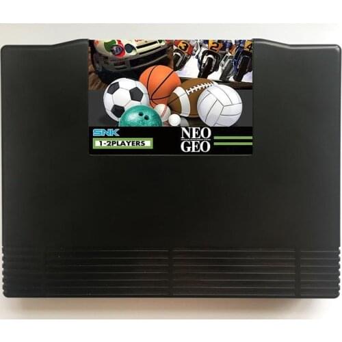 NEOGEO AES 28 in 1 Sports Collection Game Cartridge and ShockBox for SNK NEO GEO AES Console