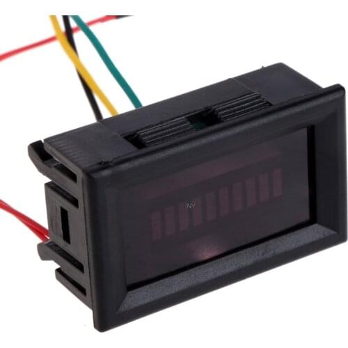 12V Universal Motorcycle Car Oil scale meter LED Oil Fuel level Gauge Indicator W91F
